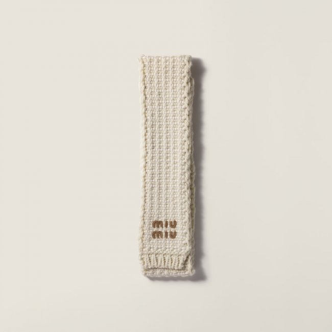 Miu Miu Wool blend scarf - Natural