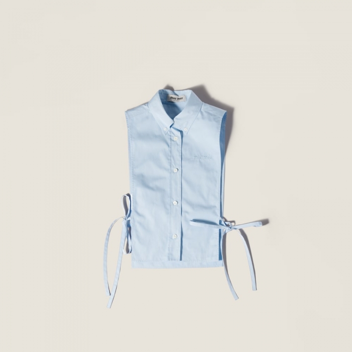 Miu Miu Poplin shirt Sapphire Blue
