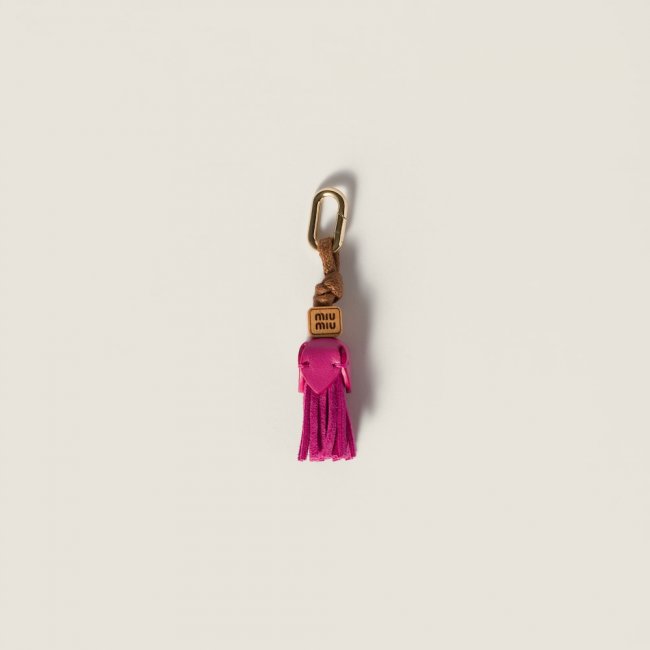 Miu Miu Leather micro trick - Fuchsia
