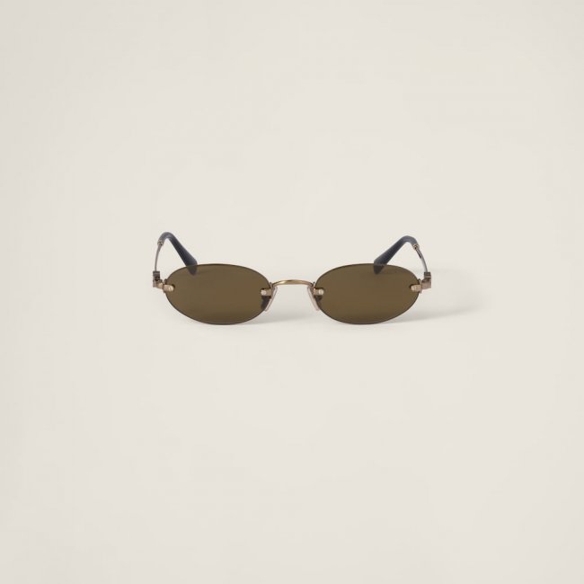 Miu Miu Logo sunglasses - Loden Green Lenses