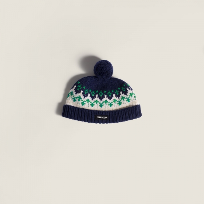 Miu Miu Wool hat - Navy