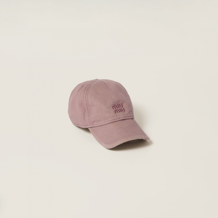 Miu Miu Drill baseball cap - Raspberry