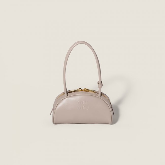 Miu Miu Beau leather bag Pumice Stone