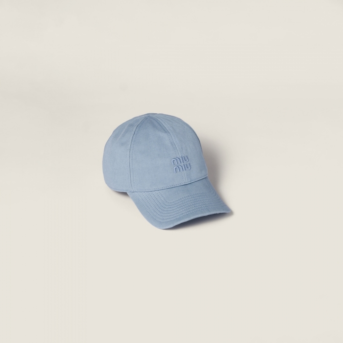 Miu Miu Drill baseball cap - Astral Blue
