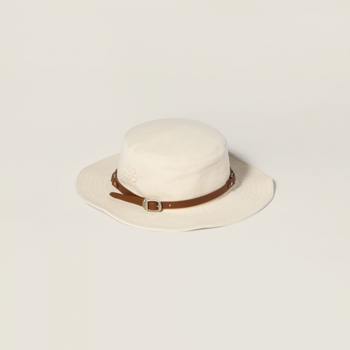 Miu Miu Drill hat - Ecru