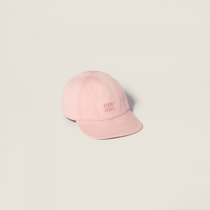Miu Miu Drill baseball cap - Powder Pink