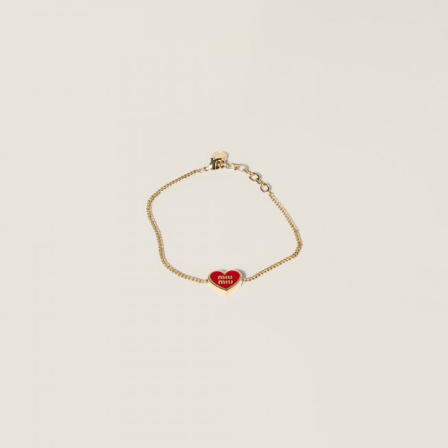 Miu Miu Metal bracelet Gold / Red