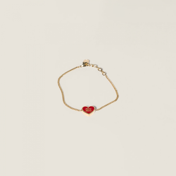 Miu Miu Metal bracelet Gold / Red
