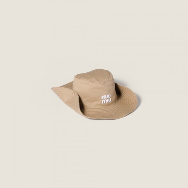 Miu Miu Drill hat - Khaki/White