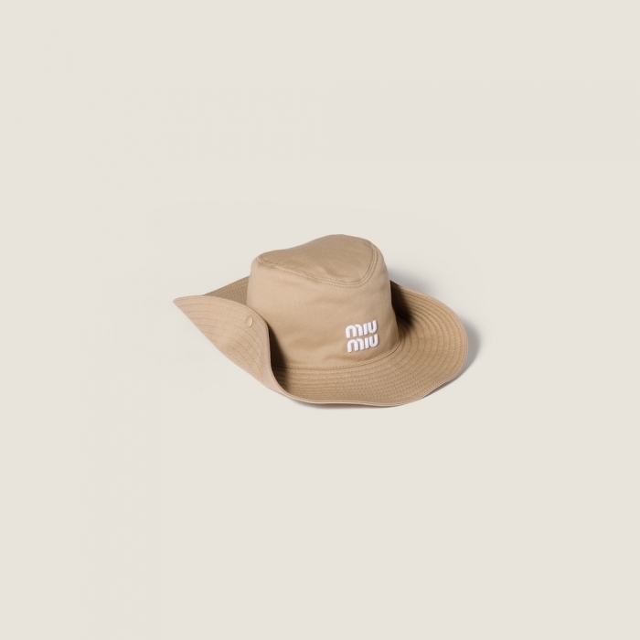 Miu Miu Drill hat - Khaki/White