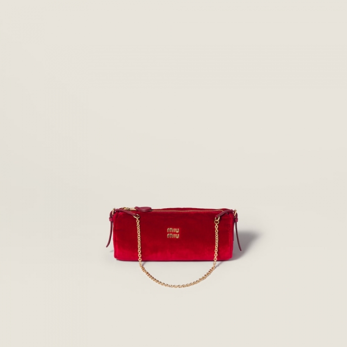 Miu Miu Velvet pouch - Red