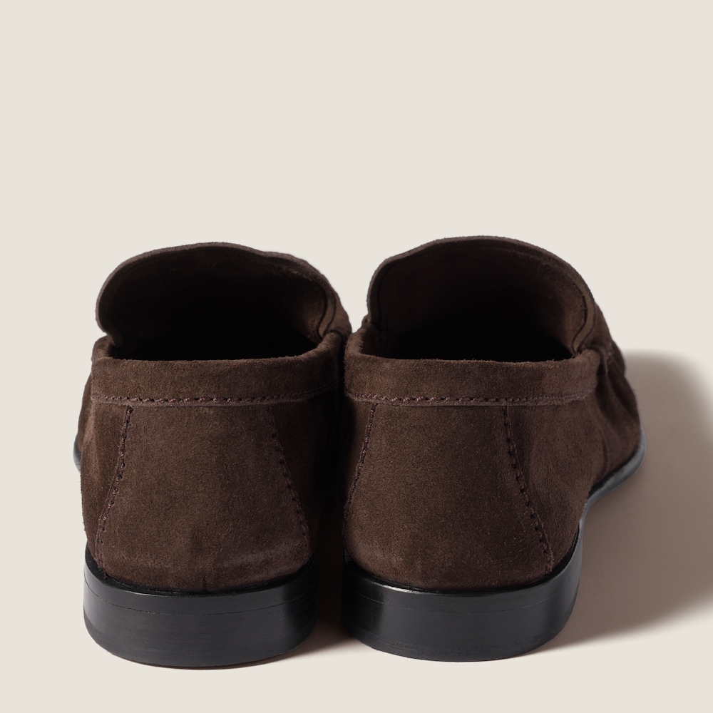 Miu Miu Suede loafers Dark Brown