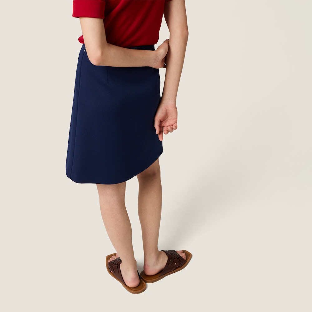 Miu Miu Technical jersey skirt Baltic Blue