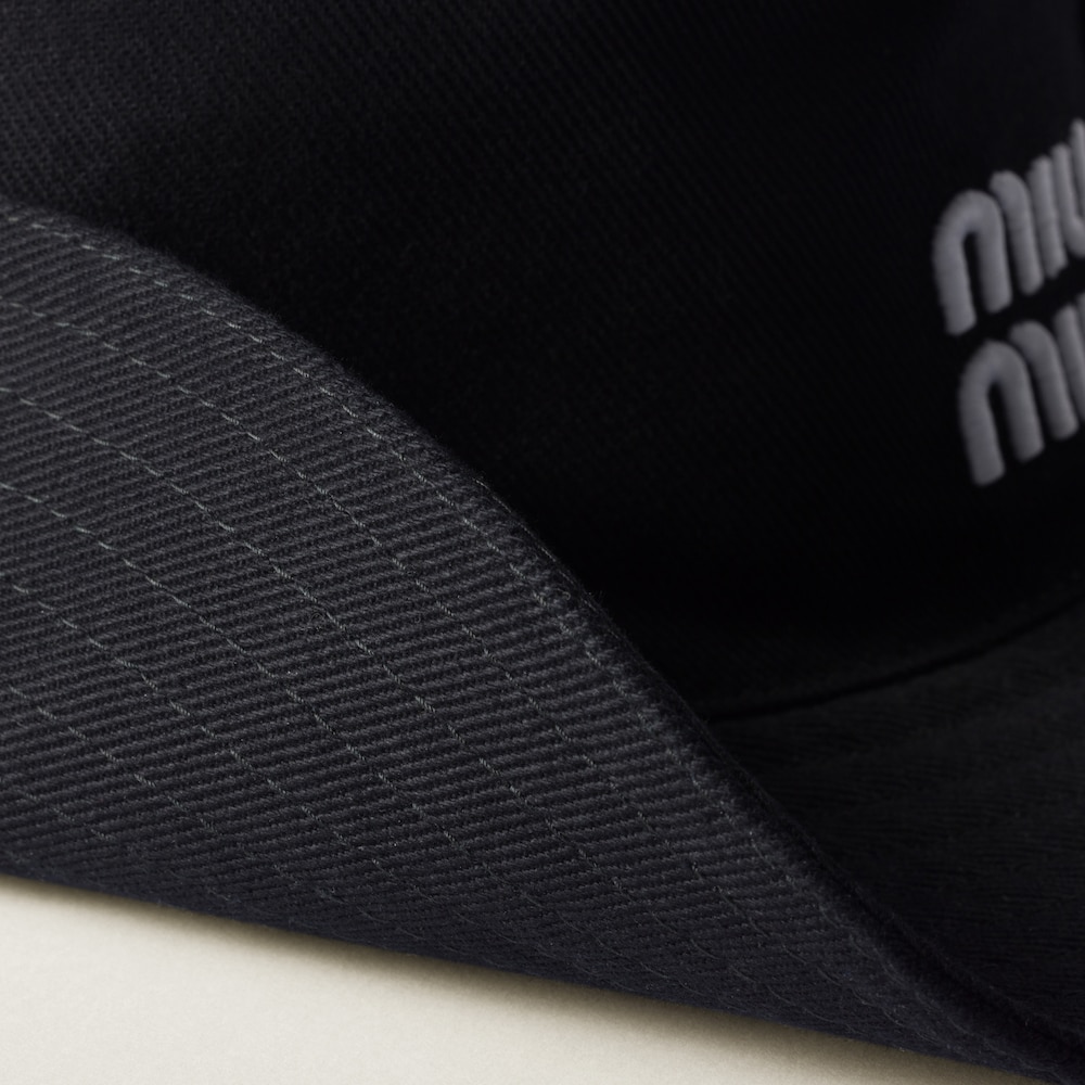 Miu Miu Drill hat - Black/White