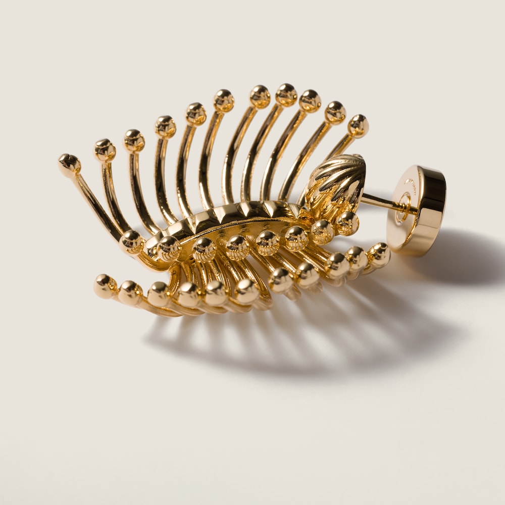 Miu Miu Metal earrings Gold