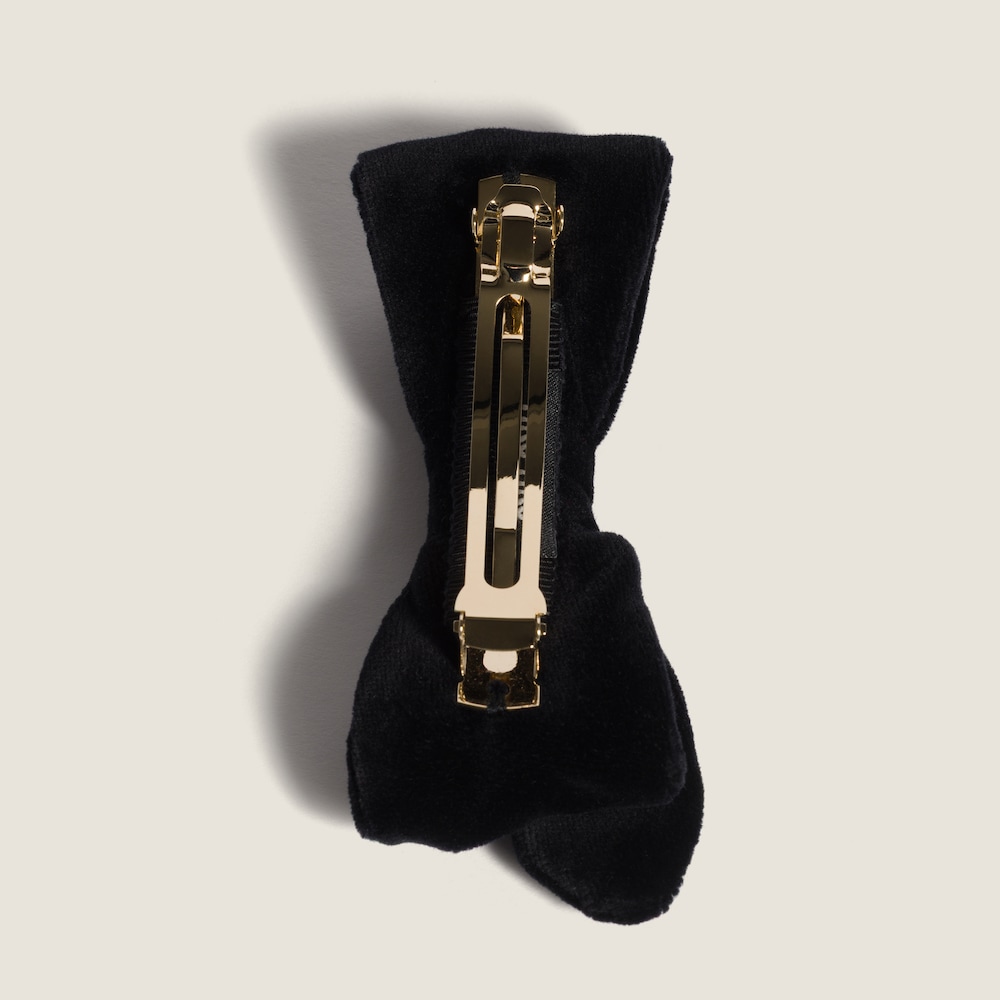 Miu Miu Velvet hair clip - Black