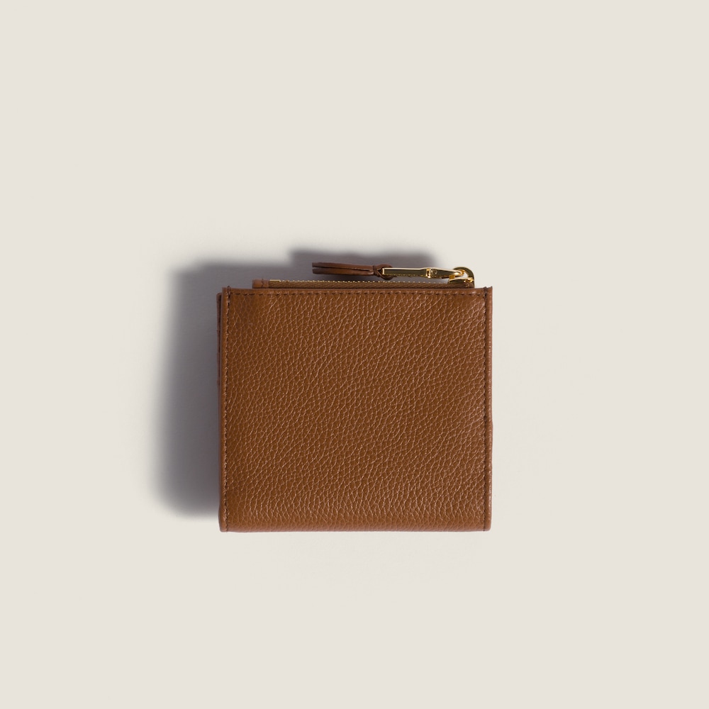 Miu Miu Small leather wallet Cognac