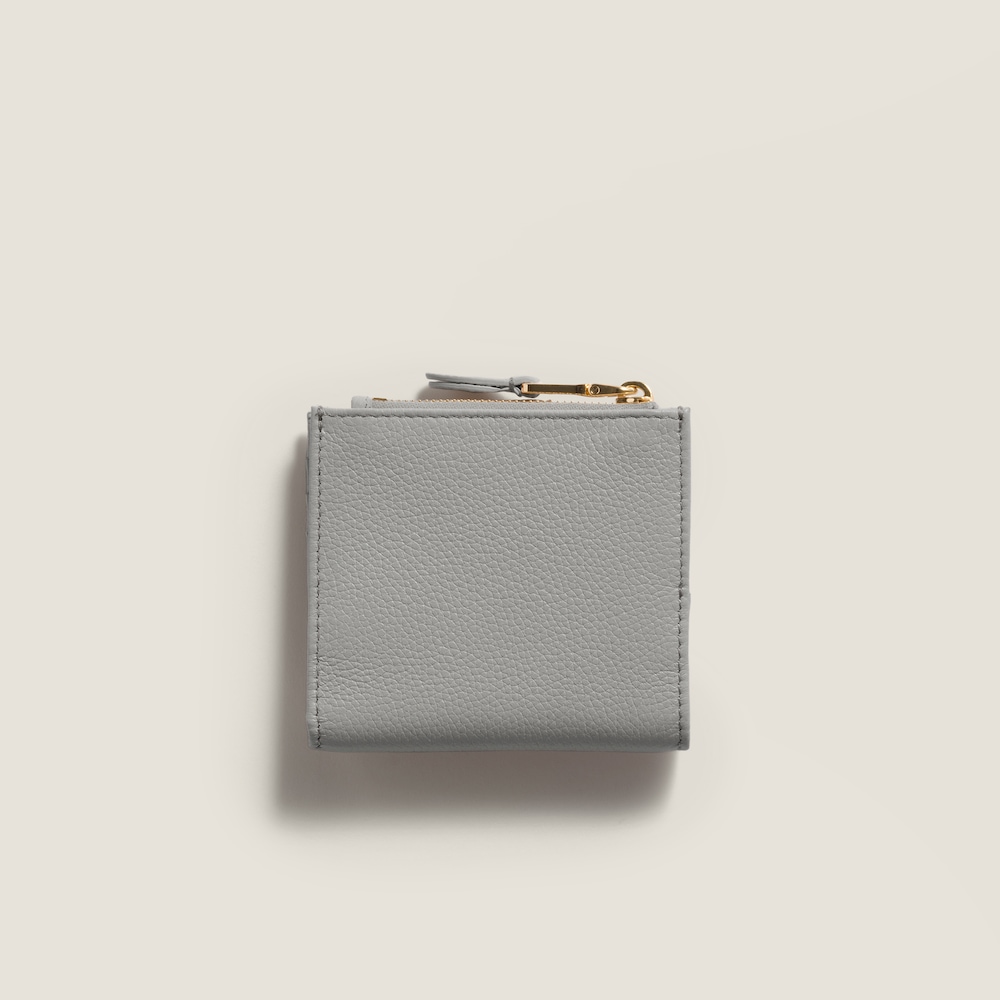 Miu Miu Small leather wallet Pearl Gray