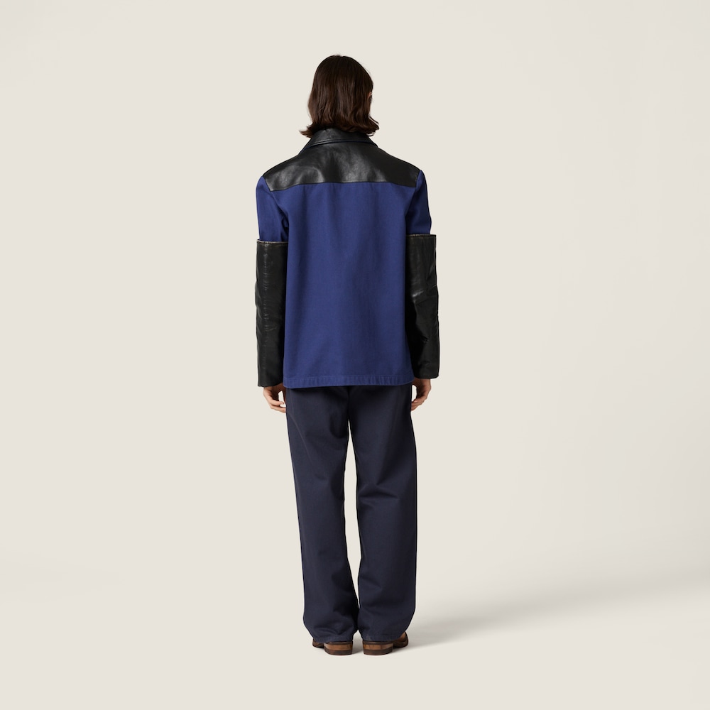 Miu Miu Garment-dyed gabardine pants Hematite