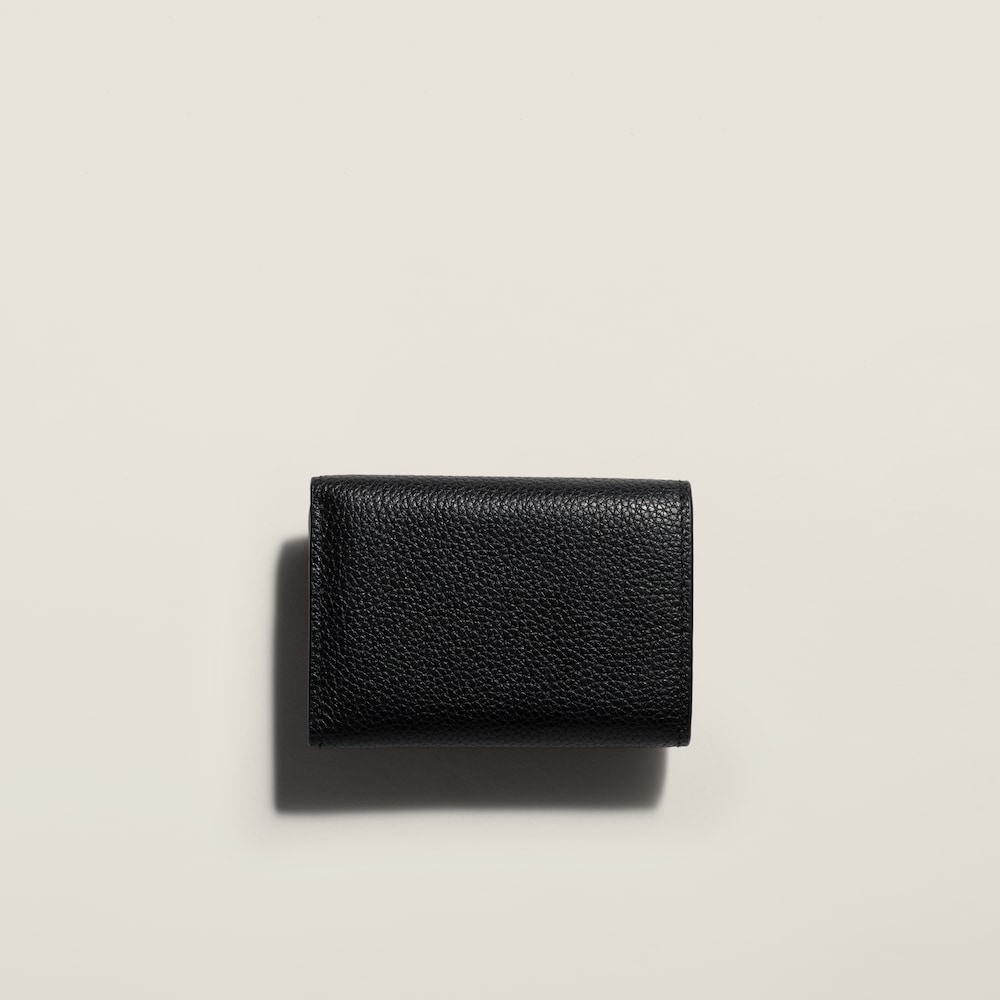 Miu Miu Small leather wallet Black