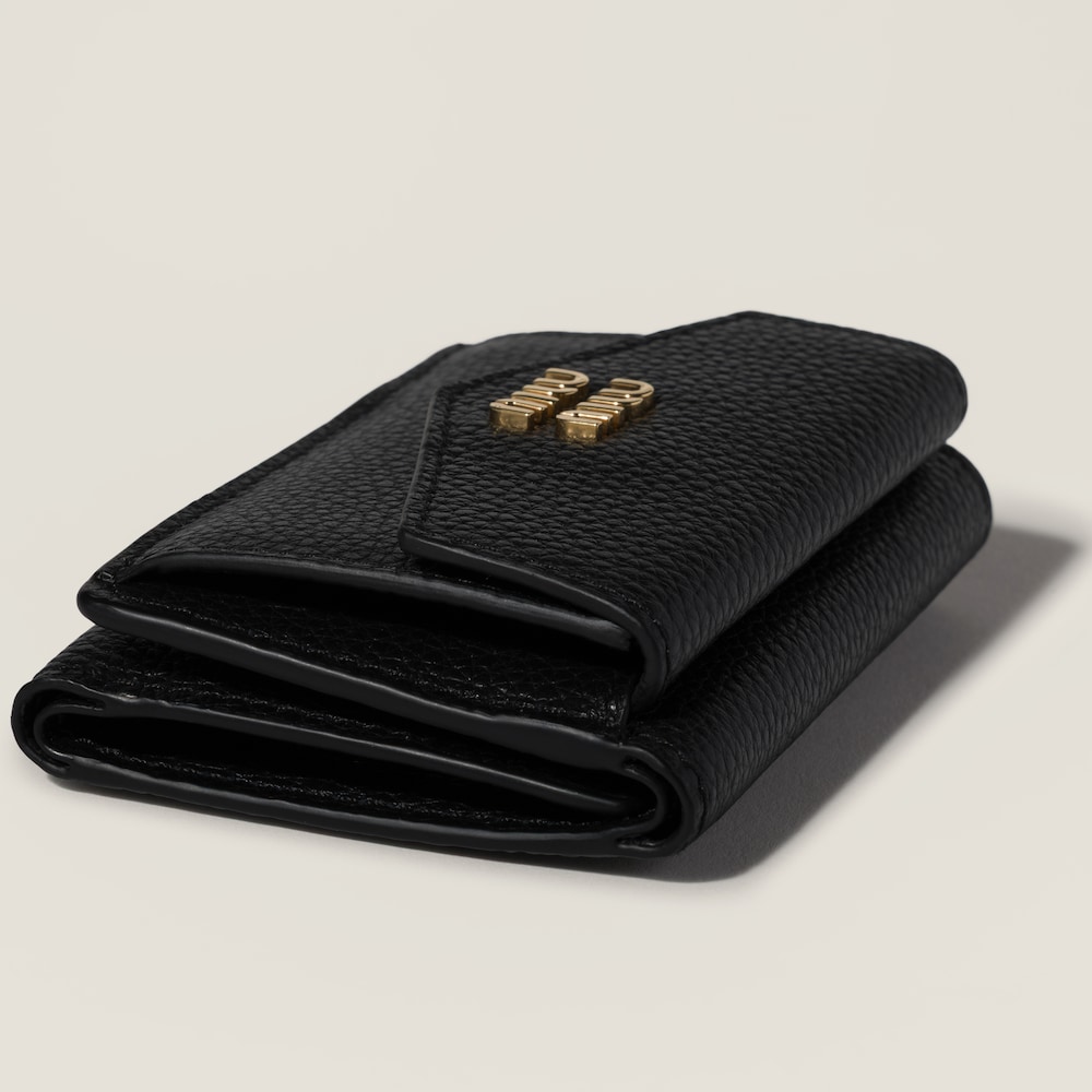 Miu Miu Small leather wallet Black