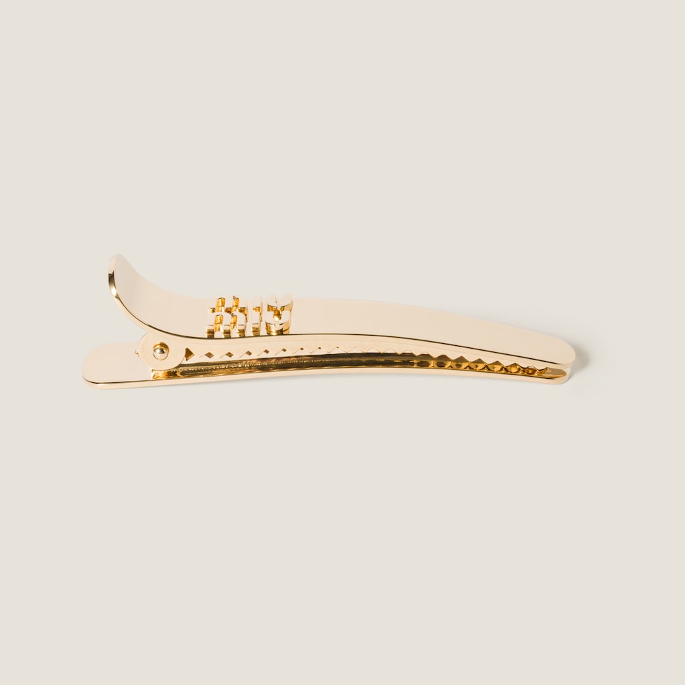 Miu Miu Metal hair clip - Gold