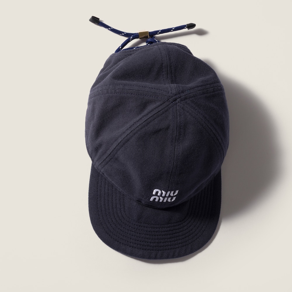 Miu Miu Denim baseball cap - Navy