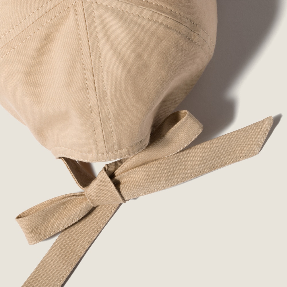 Miu Miu Poplin baseball cap - Sand Beige