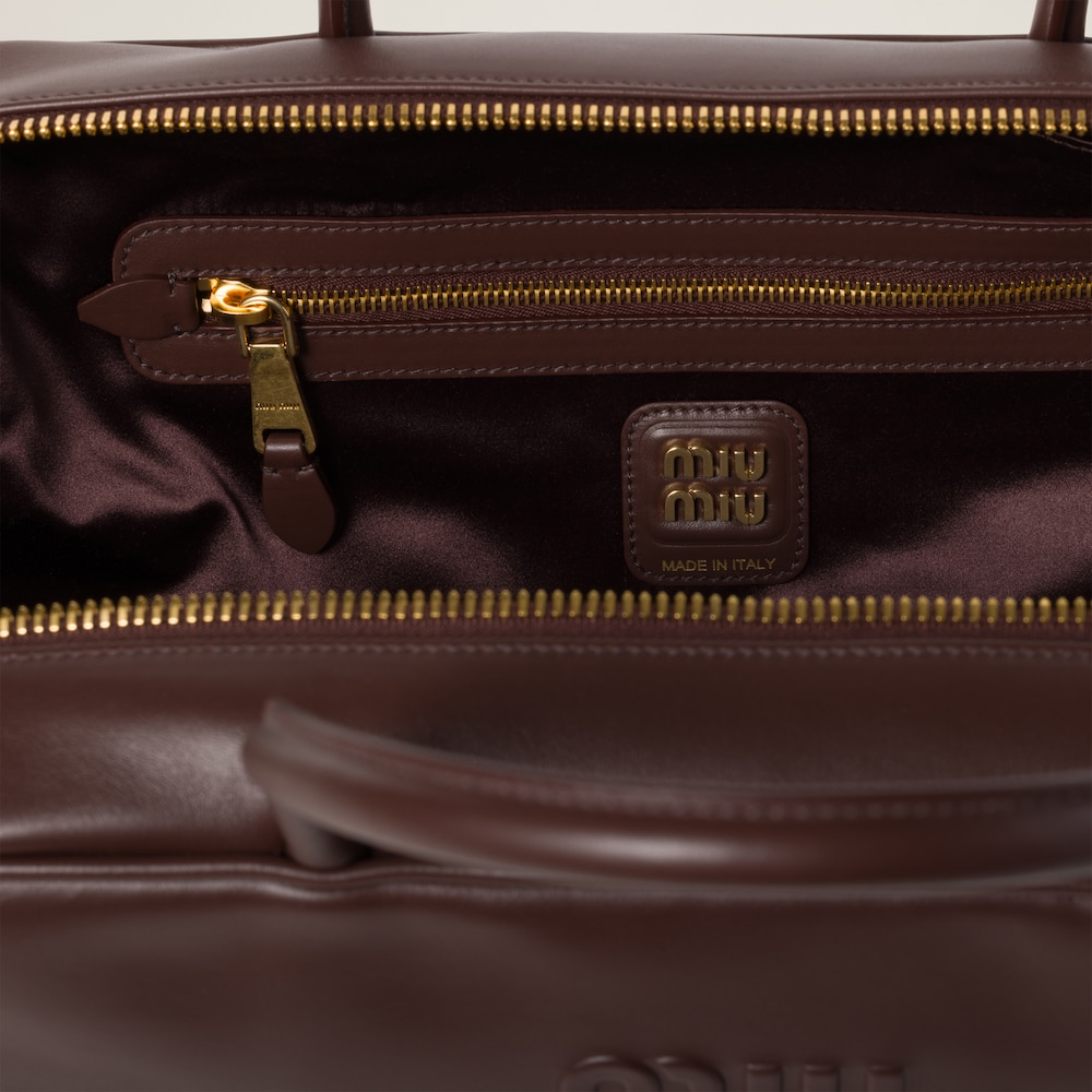 Miu Miu Beau leather bag Briarwood