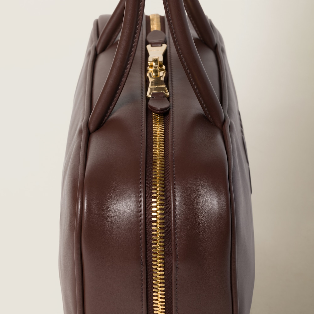 Miu Miu Beau leather bag Briarwood