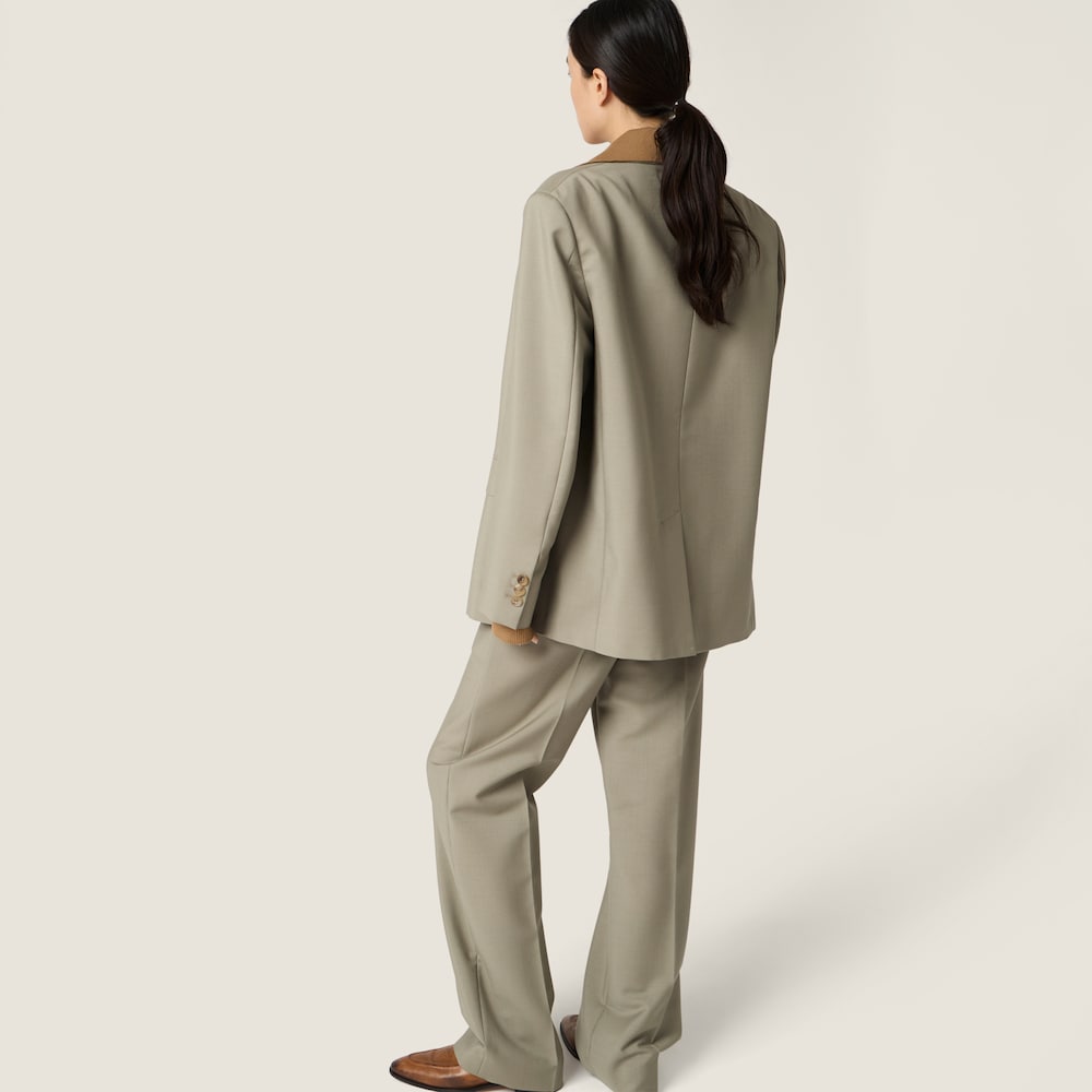 Miu Miu Kid mohair pants Beige