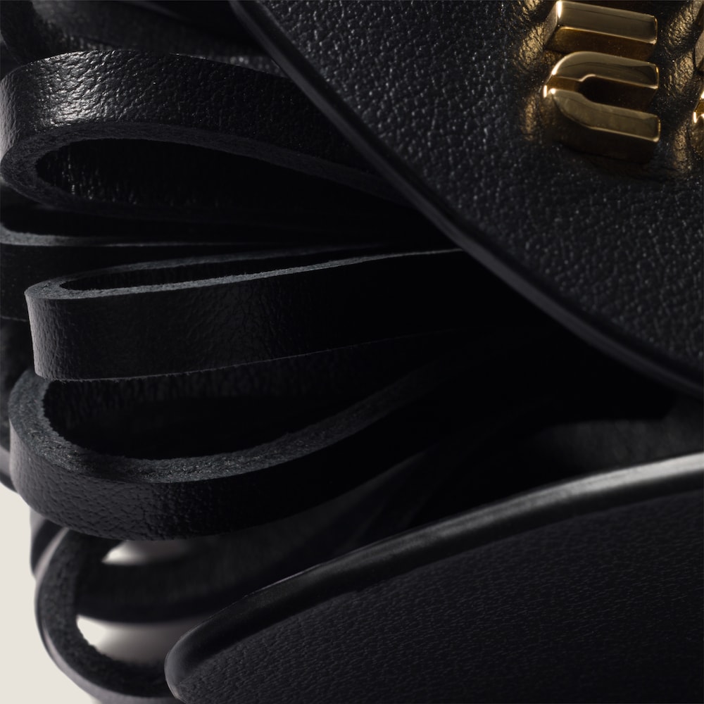 Miu Miu Leather trick - Black