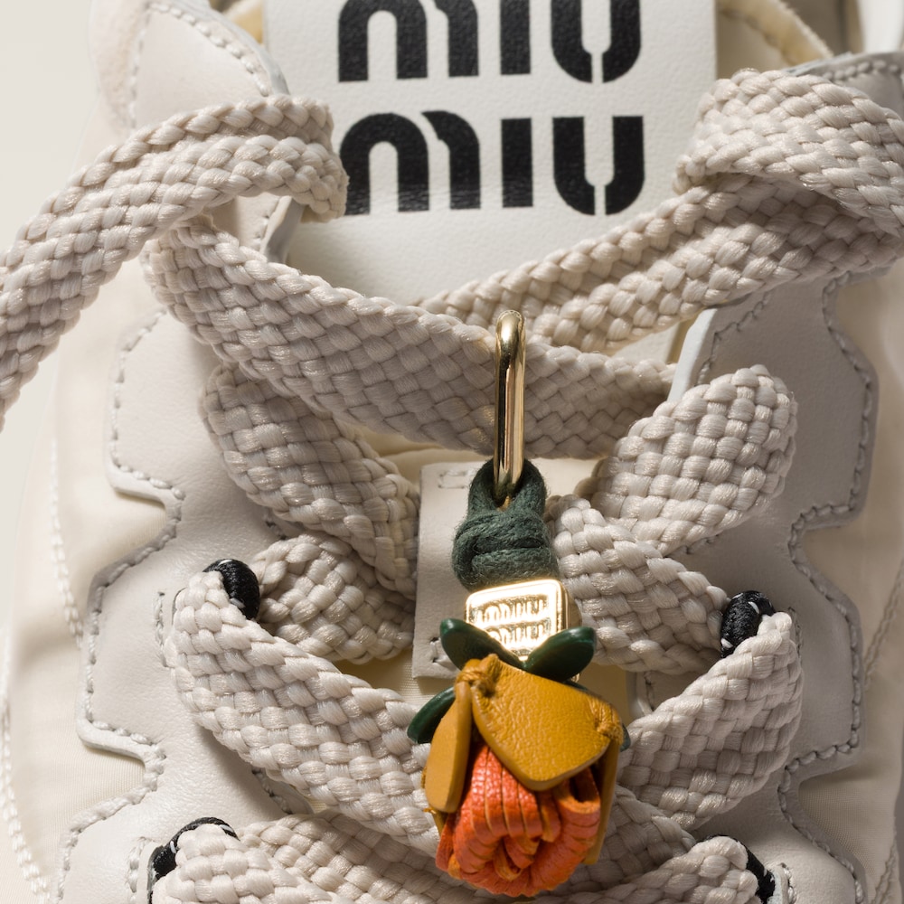 Miu Miu Leather micro trick - Whiskey/Papaya