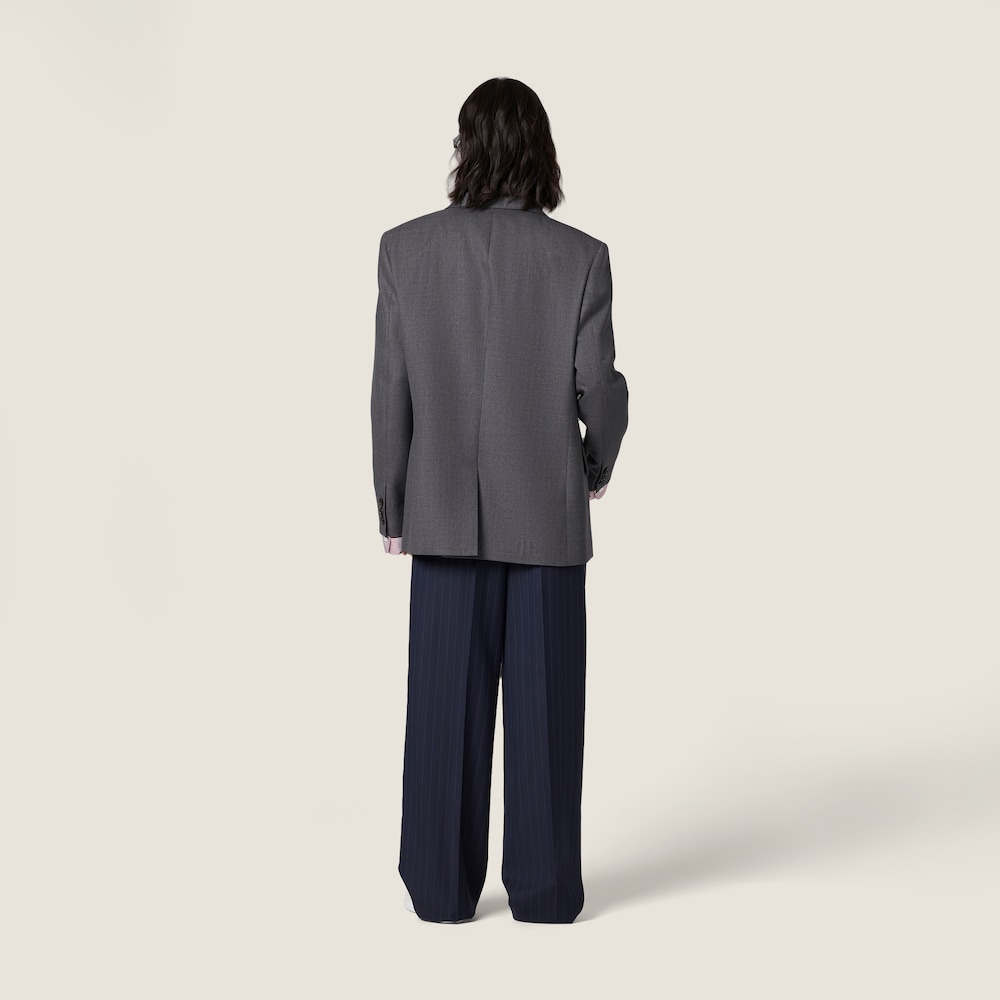 Miu Miu Pinstriped pants Navy