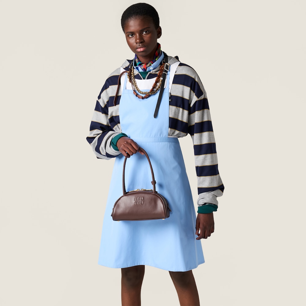 Miu Miu Beau leather bag Briarwood