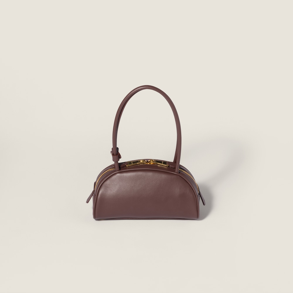 Miu Miu Beau leather bag Briarwood