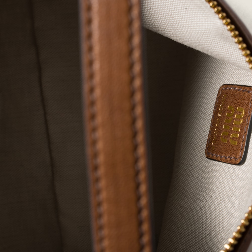 Miu Miu Nappa leather pouch - Oak