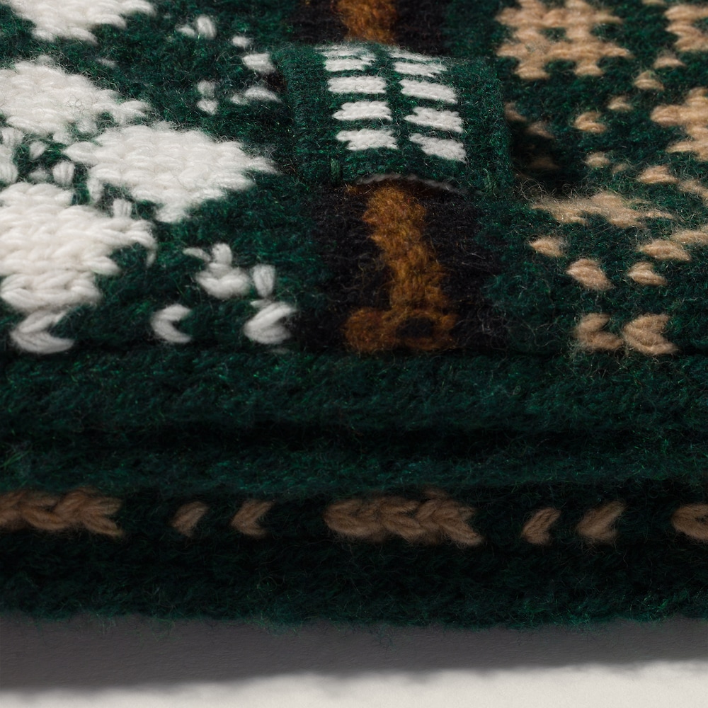 Miu Miu Wool and cashmere scarf - Cognac/Billiard Green