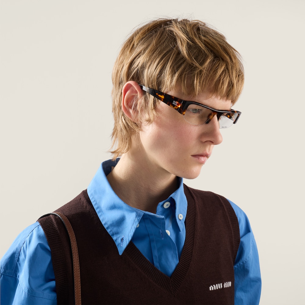 Miu Miu Wool sweater vest Cocoa Brown