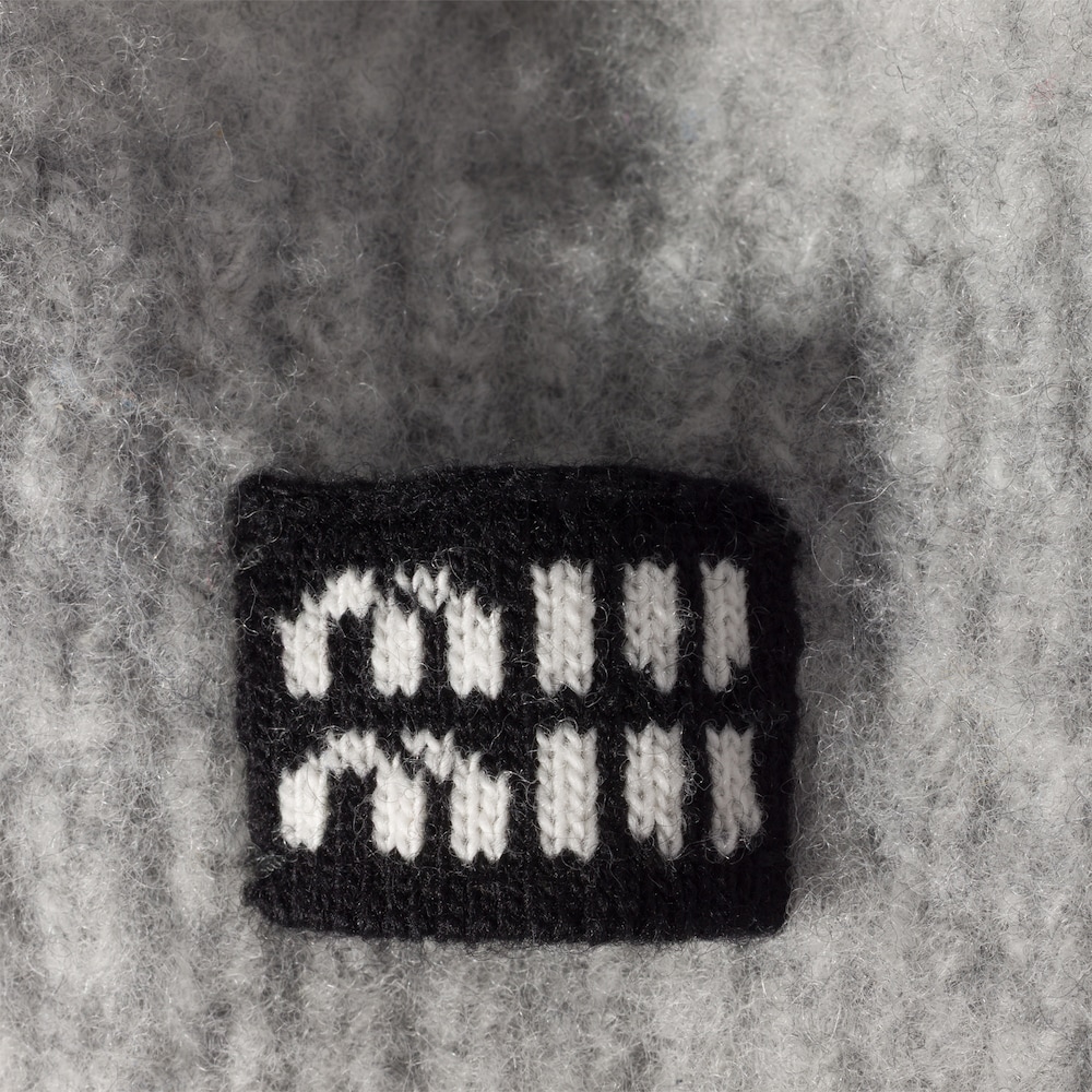 Miu Miu Wool and cashmere hat - Granite Gray