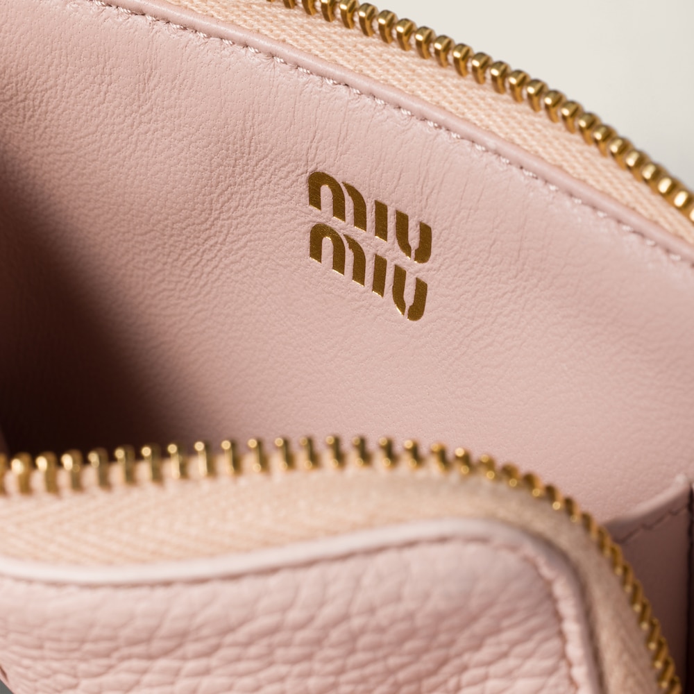 Miu Miu Leather pouch card holder Gem