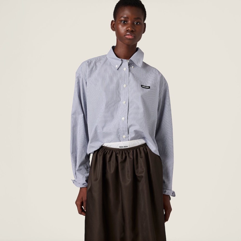 Miu Miu Poplin shirt Navy