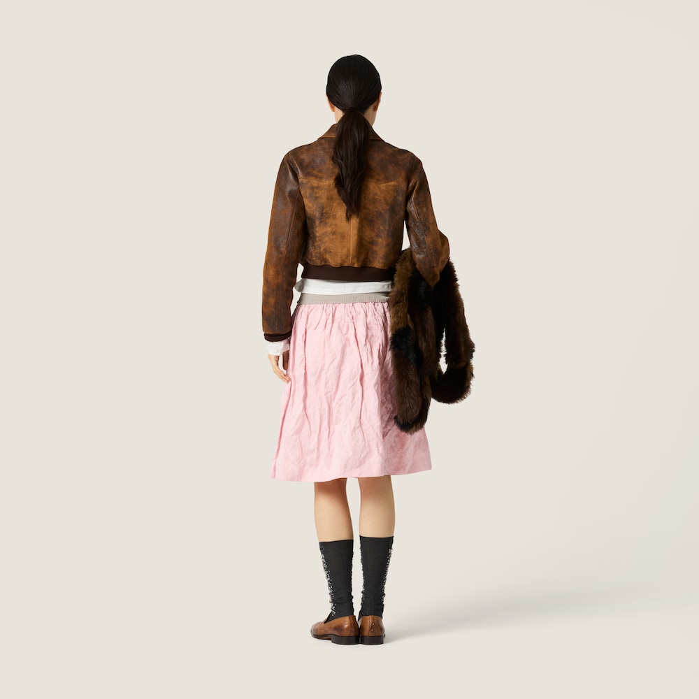 Miu Miu Duchesse skirt Petal Pink