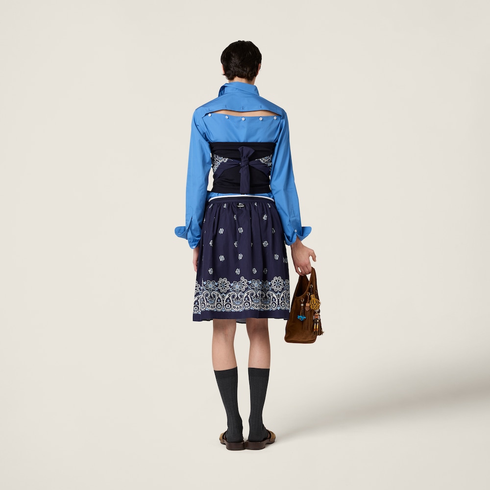 Miu Miu Poplin shirt Periwinkle Blue