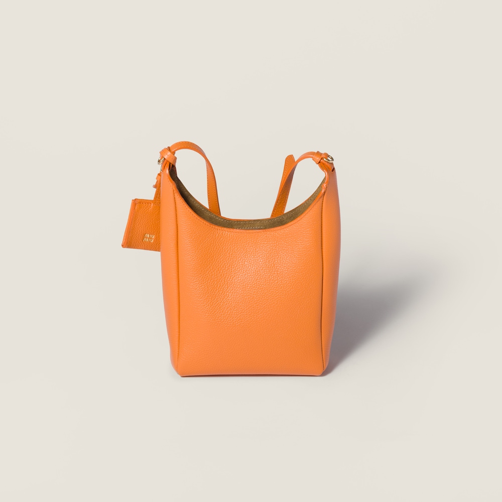 Miu Miu Leather bucket bag Gerbera Daisy / Olive