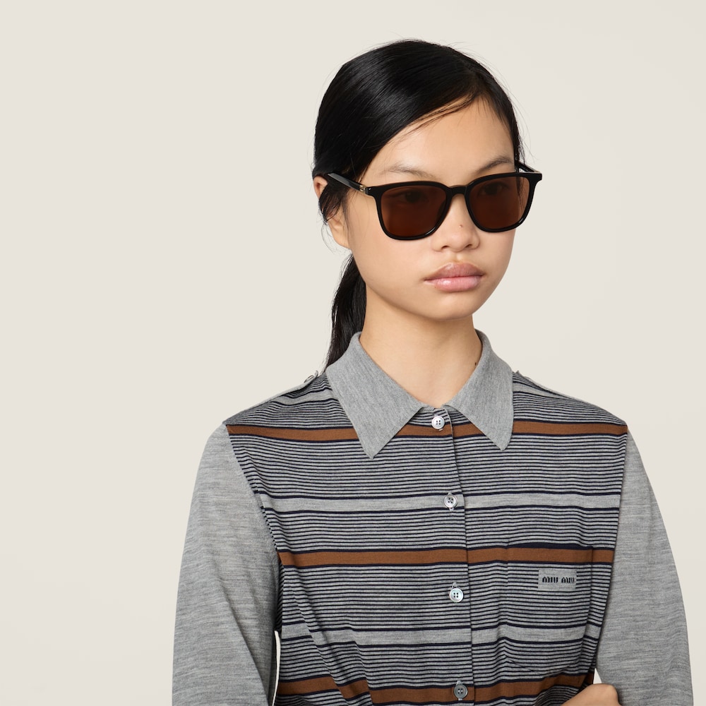 Miu Miu Regard sunglasses - Chocolate brown lenses
