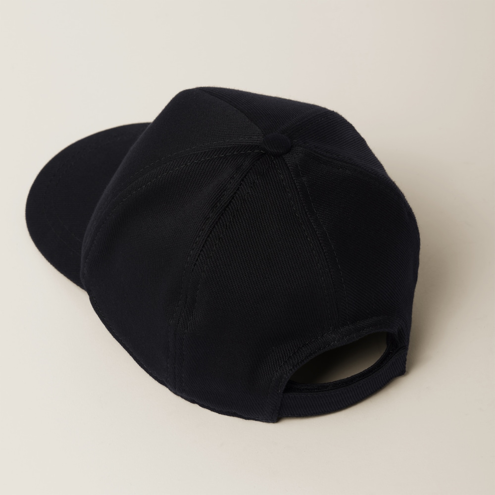 Miu Miu Drill baseball cap - Black/White