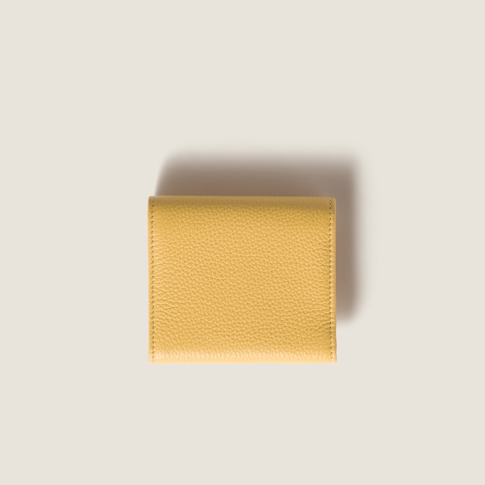 Miu Miu Small leather wallet Yellow