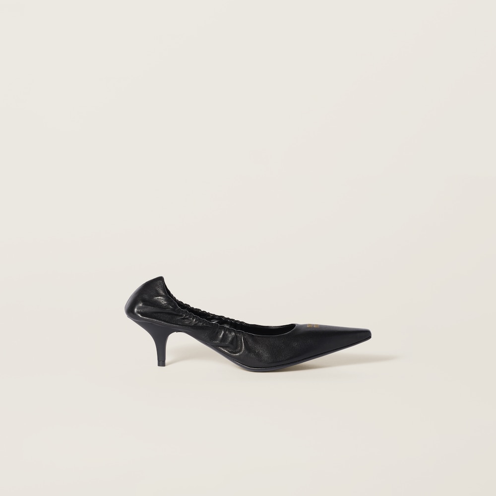 Miu Miu Nappa leather pumps Black