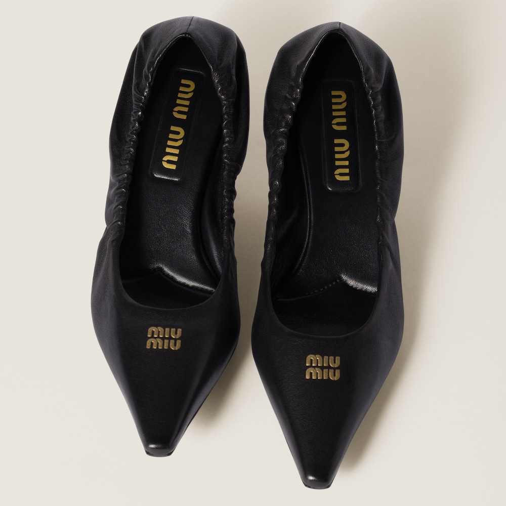Miu Miu Nappa leather pumps Black